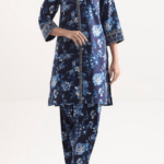 Saya 2PC Self Stripe Lawn Unstitched